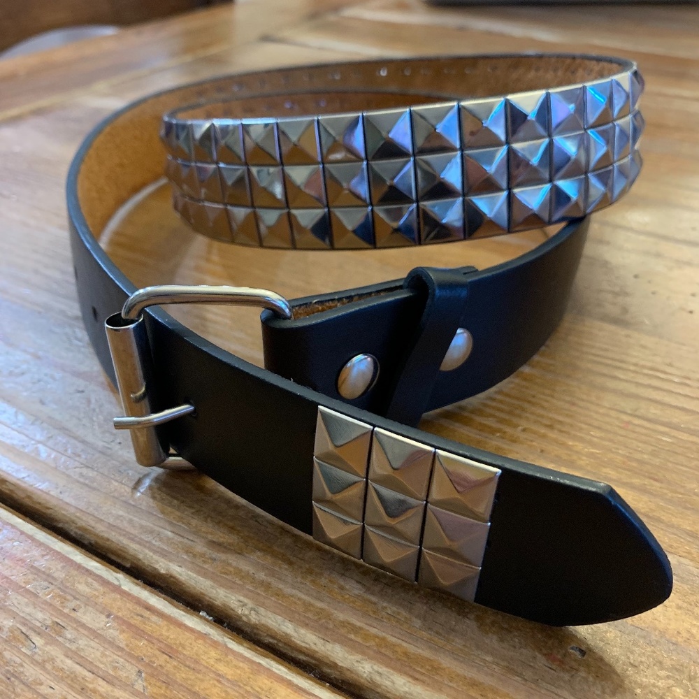 Black Studded Belt